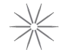 Burs dentistici a carburo di acciaio di tungsteno