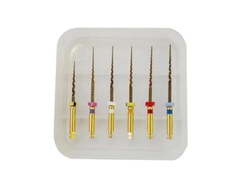 Dental Endo Files Calore Attivato Golden NITI Flessibile Dental Files File Rotativo Canale Radicale