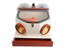 Vedi Perché Scegliere Sabbiatrice Dentale a Doppia Penna con Finestra Grande e Cassetto Potente Attrezzatura da Laboratorio Odontotecnico