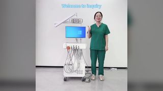 Unità di trattamento dentale con telecamera intraorale, lampada da visita a LED regolabile e computer Windows