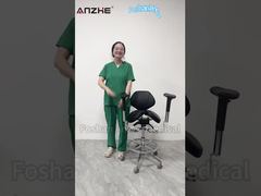 Guida operativa dello sgabello ergonomico a sella divisa AZ-ST08 | Poltrona medica regolabile per odontoiatria e veterinaria