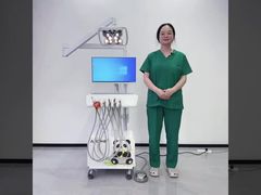 Unità di trattamento dentale all-in-one con poltrona odontoiatrica con lampada a farfalla LED e telecamera intraorale HD integrata