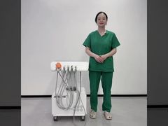Riunito odontoiatrico portatile con ablatore ad ultrasuoni con compressore d'aria incorporato