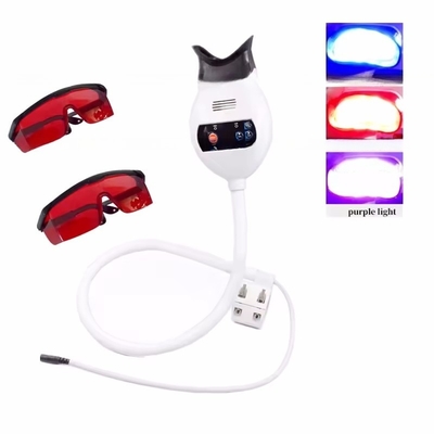 Sedia dentale montata Macchina sbiancante denti luce fredda luce viola luce lampada sbiancante denti