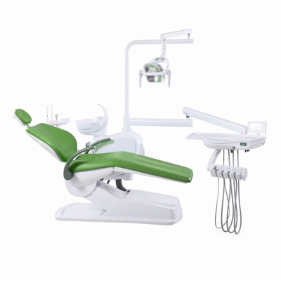 Poltrona odontoiatrica moderna in pelle PU personalizzata approvata CE per unità odontoiatrica integrale della fabbrica Foshan