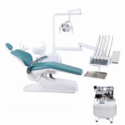 Clinica dentale Unità dentale completa con sensore LED luce seduta dentale montata in cima