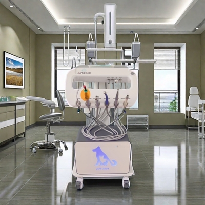 Utilizzare per animali domestici macchina di trattamento dentale portatile di design unico vet mobile carrello dentale