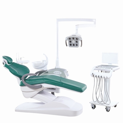 Sedile per il trattamento dentale di colore grigio Unità di strumenti mobili Confezione sedile dentale con ricordi