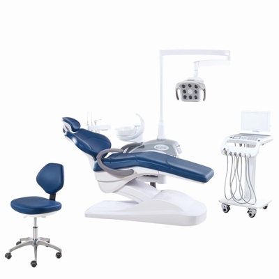Sedile per il trattamento dentale di colore grigio Unità di strumenti mobili Confezione sedile dentale con ricordi