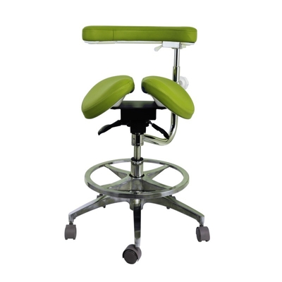 Sedi assistenti regolabili per dentisti di lusso in cuoio in microfibra