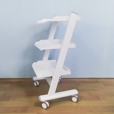 Clinica dentale 3 strati di carrello dentale ospedale carrello mobili con 4 ruote universali