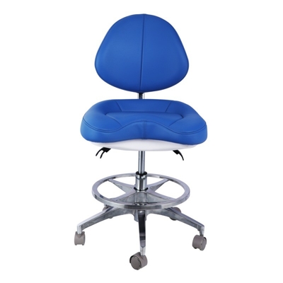 Scavo dentista in pelle morbida Sedia confortevole unica Altezza regolabile Sedia dentista con ruote
