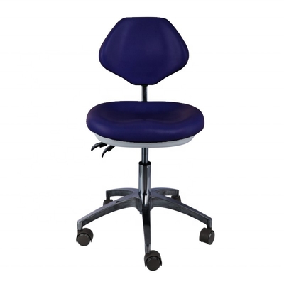 Clinica dentale medico assistente sgabello PU pelle Sedile confortevole colore blu Sgabello dentista