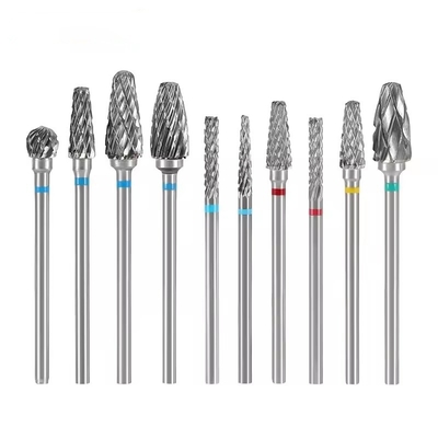 Laboratorio dentale utilizza borse di carburo di tungsteno 10pcs/set kit di trivellazione di carburo dentale per micromotore