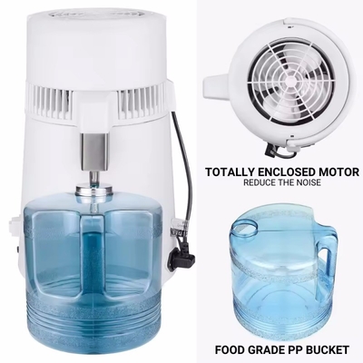 Distillatore d'acqua da 4L per uso domestico Dispositivo di distillazione dell'acqua dentale in acciaio inossidabile da 1,5L/h