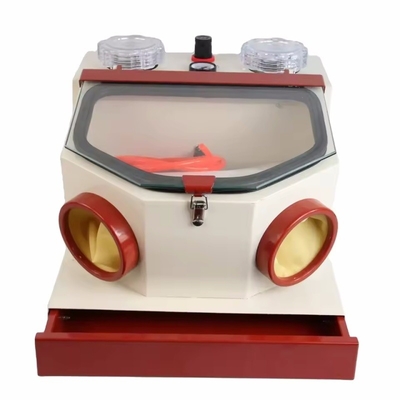 Grandi finestre Twin Pen Sandblaster dentale con cassetto Potente attrezzatura di laboratorio dentale