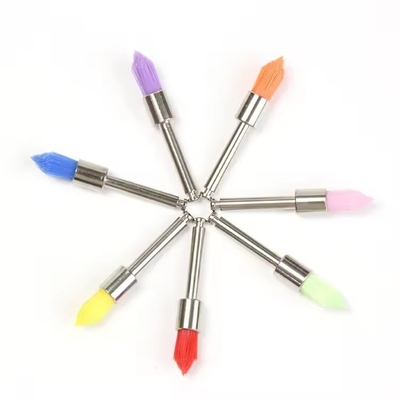 Colorato kit dentale usa e getta lucidatura spazzolino di nylon denti lucidatura spazzolino dentale prophy