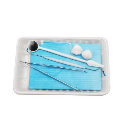 Kit di strumenti dentali usa e getta con specchio/tweezer/sonda/bib//tray buon prezzo kit dental