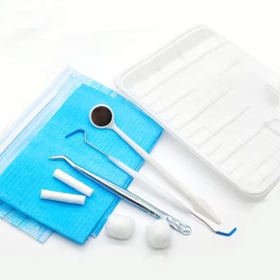 Kit di strumenti dentali usa e getta con specchio/tweezer/sonda/bib//tray buon prezzo kit dental
