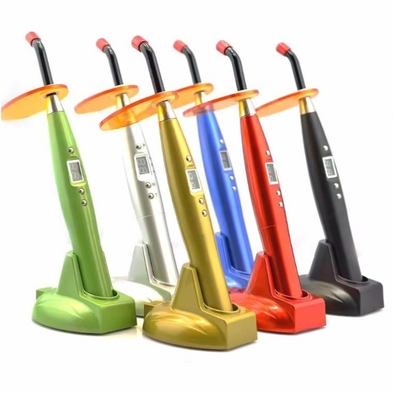 Penna di cura dentale wireless Colorato Rainbow Design LED 10S Plastico Dental Curing Light