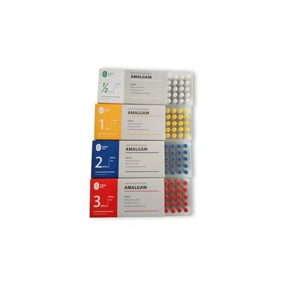 Materiale di riempimento dentale Amalgama Capsula 2 Spilla 600 mg 50pcs/Box Amalgama dentale Capsula