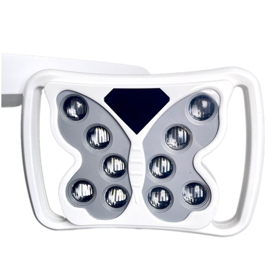 Lampada chirurgica senza ombra per la sedia dentale Funzione sbiancamento dentale 10 lampadine LED unità dentale