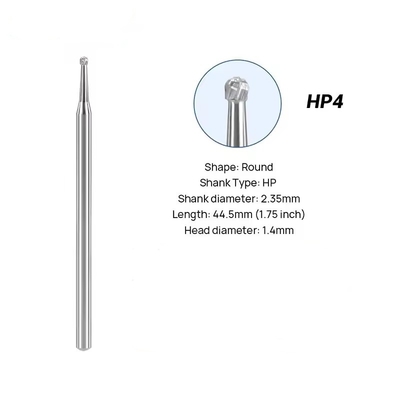 Dental Lab Burs Carburo di Tungsteno 10pcs/Box Burs di Carburo Rotondo Dental per la lucidatura