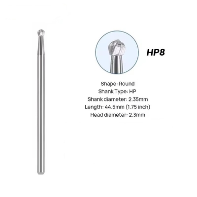 Dental Lab Burs Carburo di Tungsteno 10pcs/Box Burs di Carburo Rotondo Dental per la lucidatura