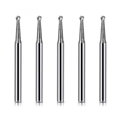 10pcs/ Box Medical Polishing Bur Tungstene Dental Carbide Bur Ball Shape Carbide Burs per protesi dentali