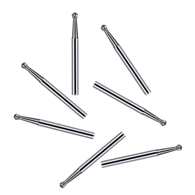 10pcs/ Box Medical Polishing Bur Tungstene Dental Carbide Bur Ball Shape Carbide Burs per protesi dentali
