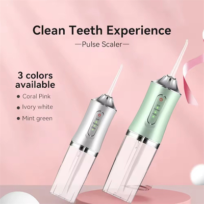 Serbatoio idrico da 240 ml 3 modalità Irrigatore orale corpo intero impermeabile Flosser elettrico per l' acqua dentale