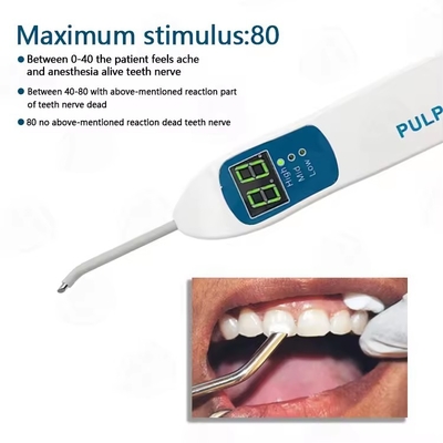 Strumento dentistico del canale radicolare Plastico Dental Pulp Tester elettrico 3 Modalità di lavoro Tester di stato dei denti
