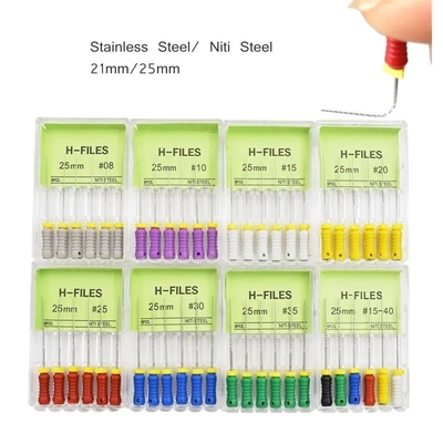 Endodonzia H File Dental in acciaio inossidabile Endo File Multi Size Dental H File