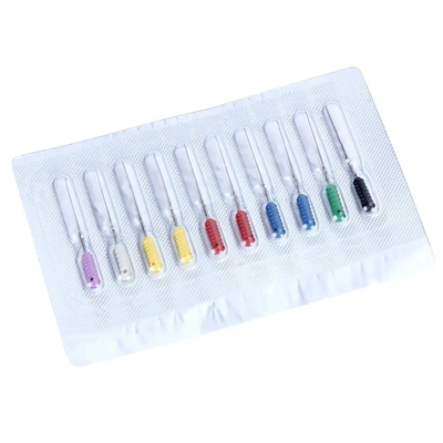 Brocche dentarie a spine per uso manuale Brocche dentali per i nervi Brocche dentali file di canale radicale file rotanti dentali endodontici