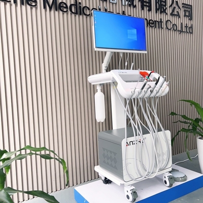 Equipaggiamento veterinario portatile Odontoiatra Unità dentale mobile con compressore d'aria e set di telecamere orali per computer