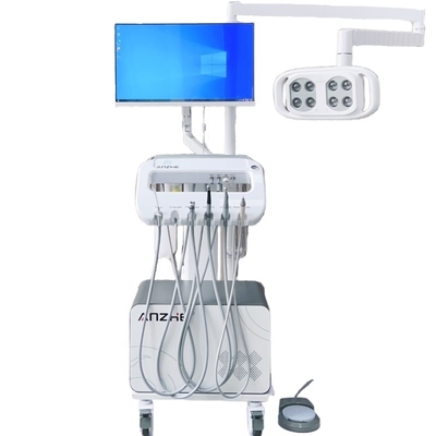 Carrello di unità dentale mobile professionale per l'unità di turbina dentale veterinaria con compressore d'aria Trattamento di animali domestici Carrello mobile
