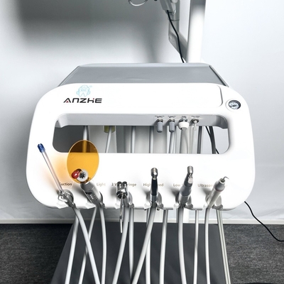 Equipaggiamento multifunzionale della clinica dentale Turbina dentale carrello dentale a basso rumore con compressore d'aria