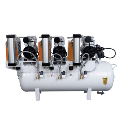 Compressore d'aria dentale 220V Non inquinante Equipaggiamento dentale privo di olio Compressore d'aria silenzioso con asciugatrice