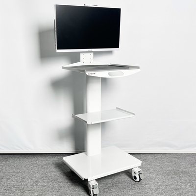 Scanner orale carrello di infermieri mobile carrello dentale mobile di colore bianco con presa di corrente carrello di laboratorio mobile multifunzione
