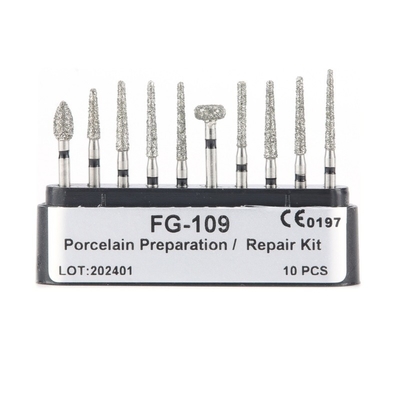 Fabbrica di fornitura calda Dental Diamond Bur Set Finishing Cavity Preparation Kit Direct High Speed Drill Bur