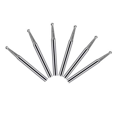 Dental Tungsteno Carbide Bur Round Tipo Multi Dimensione 2.35mm Carbide Bur Dental di alta qualità lucidatura trapano