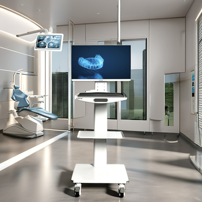 Cartone di mano dell'unità dentale Cartone della telecamera intraorale con fonte di alimentazione manuale Scanner orale Cartone mobile dentale
