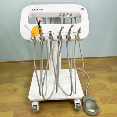 Carrello di unità dentale mobile per turbina dentale veterinaria Unità con 4 ruote universali Animal Dental Care Pet Dental Therapy Trolley