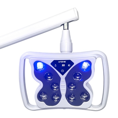 Macchina portatile per sbiancare i denti 12W potente 10 LED luce fredda pavimento in piedi lampada mobili unit di sbiancamento