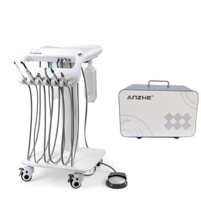 Tastiere di operazione dentale portatile con aspiratore di ejetto di saliva Custom Accept Mobile Dental Delivery Unit