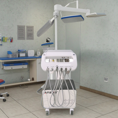 Foshan Dental Factory Dental Delivery Unit 550W Portable Dental Treatment Unit con compressore d'aria