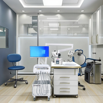 Fabbrica dentale professionale Cartone dentale mobile 220V Unità di consegna dentale con telecamera orale Unità di terapia dentale portatile