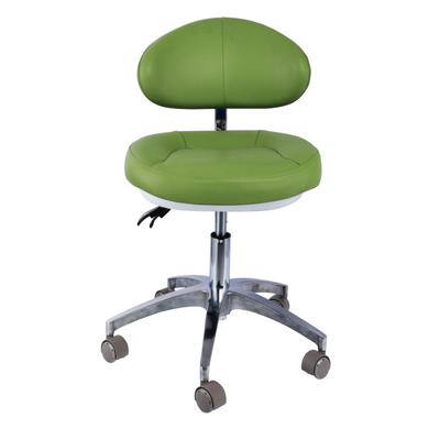 Scaffale per dentisti con sollevamento girevole Sedile in cuoio in microfibra Sedile rotativo per clinica dentale Scaffale con schienale regolabile Sedile assistente dentale