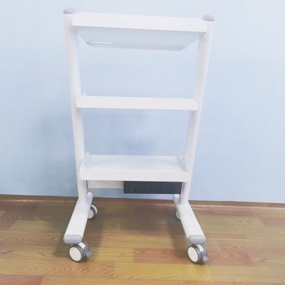 Carrello da salone economico e pratico a 3 strati Carrello mobile dentale resistente Carrello per strumenti in metallo dentale ospedaliero con quattro ruote