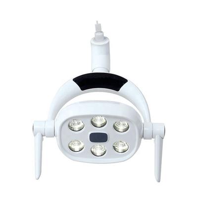 Lampada a induzione dentale a 6 LED per unità dentale 9W Luce LED regolabile per chirurgia orale Lampada senza ombre con sensore